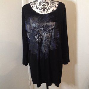 Investments Mid Sleeve Top Size 2X